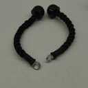 Pull Down Rope Single Grip Tricep Bicep Exercise Attachment for Cable Machines Gym Pulley Workout (Black 2 pack)
