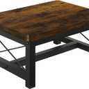 YINMIT Wooden Step Stool for Adults, Heavy Duty Step Stool for High Bed with Non-Slip Feet, Using for Bedroom, Living Room, Bathroom and Kitchen, Hold Up to 500 LBS (Rustic Brown 1 Tier)