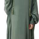 Abaya with Hat - Muslim Abaya Dress for Women Comfortable & Versatile for Travel & Prayer, Large 