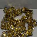Metallic Gold Tinsel Twist Garland, 25ft Holiday Decoration, Christmas Tree Trim, Parade Float Decor, Party Supplies, Halloween, Graduation, Indoor Outdoor Event Garland