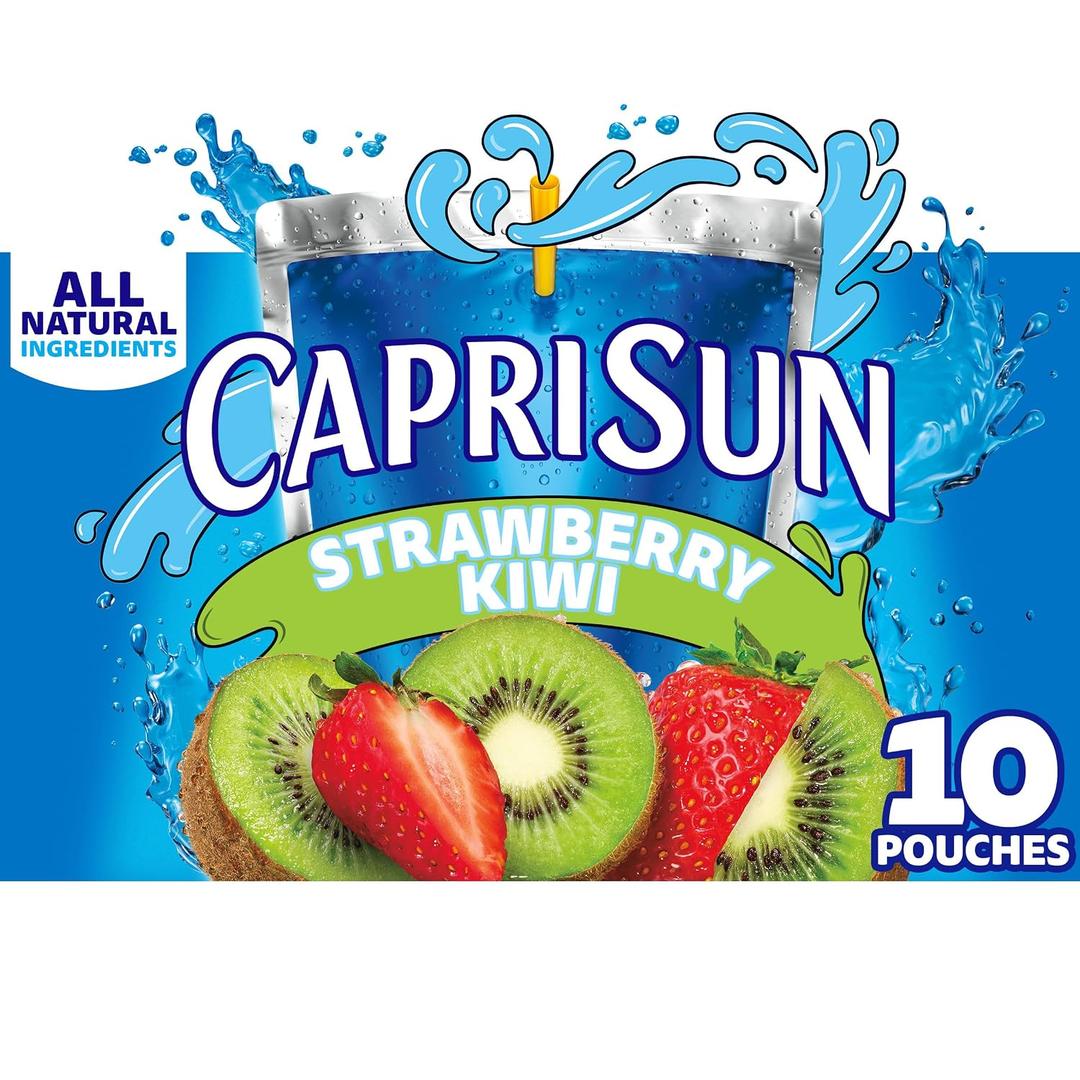 Capri Sun Strawberry Kiwi Ready-to-Drink Juice (10 Pouches) (EXP 03/13/26)