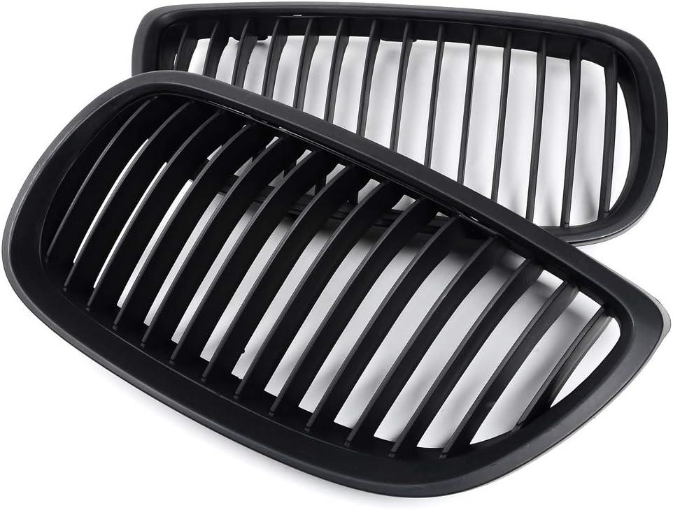 Compatible with 06-10 E92 2D Coupe 07-10 E93 Convertible 3-Series M3 E92 E93 Front Hood Kidney Grille Grill (LR, Matte Black)