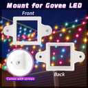 72 Pcs Mounting Brackets Compatible with Govee Outdoor LED Lights (Non Pro Version H705) Light Clips for Outdoor Lights H805, Install Firmly, White