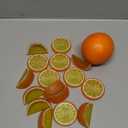 Woration 19 Pcs Artificial Fake Orange & Slices Blocks Set Simulation Fruits Model Realistic Oranges Home Decoration for Party Kitchen Wedding Props Ornament