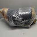 Dog Car Seat for Large/Medium Dogs - Memory Foam Dog Booster Seat for Under 55Lbs or 2 Small Dogs-Detachable and Washable Travel Bed with Thick Cushion and Storage Pockets-Brown