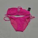 Blooming Jelly Womens Bikini Sets Two Piece Cheeky Swimsuits Curvy Cutout String Bathing Suits (Medium, Hot Pink)