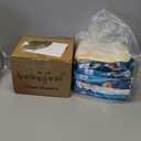 babygoal Reusable Cloth Diapers 6 Pack+6pcs Microfiber Inserts+4pcs Rayon from Bamboo Inserts, One Size Adjustable Washable Pocket Nappy Covers for Baby Boys,Rash-Free (Chick,deer,dinasaur)