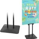 Poster Board Stand for Display, Floor Sign Holder for Banner Foam Board with 5.2lb Super Heavy Duty Base, Double Sided Display and Height Adjustable, for Business Advertising (1Pack)