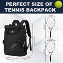 UMGG Tennis Bag Tennis Backpack for Women Men Holds 2 Rackets with Shoe Compartment, Large Pickleball Backpack Hold Tennis Racket, Pickleball Paddles, Badminton Racquet