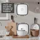 Collapsible Dish Basin 2.4Gal/9L, Foldable Sink with Drain Plug & Non-Slip Base for Kitchen, Camping, Baby Care (Gray)