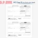 W2 Forms 2025 with Envelopes,4 Part W-2 Tax Forms 2025, 4-Part W-2 Forms with 25 Self-Seal Envelopes, Laser Forms Designed for Accounting(W2 4 Part 25 with Envelopes)