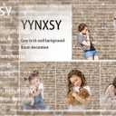 YYNXSY 8X6FT Brick Wall Background Primary Color Large Fabric Photo Background for Baby Shower, Birthday Party, Wedding, Graduation, Home Decoration, Photo Booth Prop Banner YY-4 Khaki