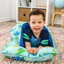 Wildkin Kids Original Nap Mat Cozy Kids Sleep Mat with Pillow, Ideal for School & Travel - Dinosaur Land, Product Dimensions 50"L x 20"W x 1.5"Th 