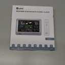 Weather Station Indoor Outdoor Thermometer Wireless, Home Atomic Clock with Large Constant Display, Inside Outside Temperature Humidity Monitor, Dew Heat Point, Barometer White