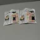 Pack of 2 Letter A Lanyards for ID Badges,Floral Badge Holder with Lanyard Badge Reel Retractable Keychain ID Name Tag Work Badge Clip for Teacher Women Work Office