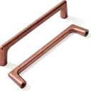 khtumeware 10 Pack 5"(128mm) Vintage Drawer Pulls Antique Copper Cabinet Pulls Kitchen Hardware Cabinet Handles Drawer Handles Knobs. (5" Hole Center)