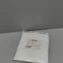 LiBa Fabric Bathroom Shower Curtain, 72" W x 72" H White Heavy Duty Waterproof Shower Curtain Liner