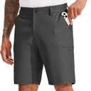 Willit Men's Golf Shorts Hiking Cargo Shorts Athletic Quick Dry Stretch Casual Work Shorts with Pockets 10" (38, Deep Gray)