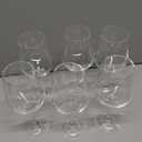 Wine Glasses Set of 6, 12oz Clear Red/White Wine Glasses, Long Stem Glasses for Party, Wedding and Home