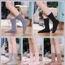 LANLEO Fuzzy Socks for Women Soft Cozy Fluffy Slipper Winter Warm Microfiber Plush Sleeping Socks