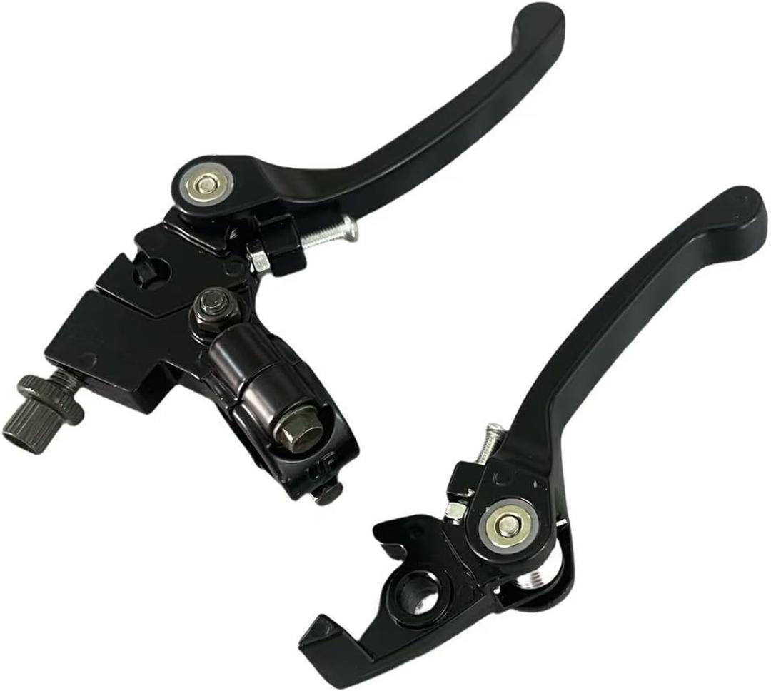 QINGBY Brake Lever Handle Folding Clutch Black 7/8" Handlebar for TaoTao Apollo 110cc 125cc 140cc SSR110 SSR125 DBX18 DBX15 DBX19 RFZ 150cc Thumpstar Xmotos Kawasaki klx Pit Dirt Bike Motorcycle