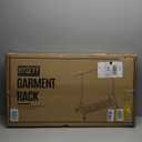 Heavy Duty Clothes Rack Load 450 LBS, Metal Garment Rack, Standing Rolling Clothing Rack for Hanging Clothes with Sturdy Wheels & Shelves, Portable Closet Wardrobe Rack, Sliver