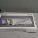 Wireless Keyboard and Mouse Combo - 9 Backlit Effects, Wrist Rest, Double-Shot Keycaps, Metal Panel, Long-Lasting Rechargeable, 2.4G Keyboard Mouse Set for Windows Mac PC Laptop  Sablute (White)