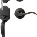 Goldenwarm Front Door Lock Set, Oil-Rubbed Bronze Front Door Handle and Deadbolt Set, Exterior Door Lock Set, Front Door Handles and Locks (1 Pack)