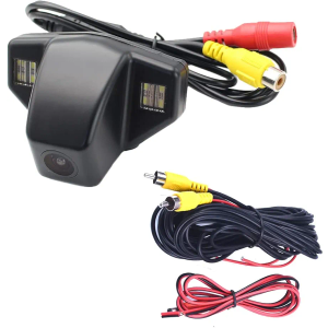 Baceyong 12V Plastic Car Reverse Camera with 170 Degrees Viewing Angle, Waterproof Anti-fog Night Vision Car Rear View Reversing Camera for H0NDA C-RV CR-V 2007-2008 2010