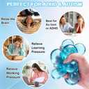 Cube Squishy Stress Relief Toys: Clear Sensory Fidget Toys for Anxiety & ADHD, Soft Slow Rising Squeeze Toys for Desk Office, Cool Gadgets for Men and Women Gifts for Father Monther Teens&Adults