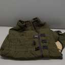 Warm Dog Coat Double Layers Dog Vest, 4 Legs Covered Windproof Waterproof Reflective, Olive 5XL (5XL (back 29"))