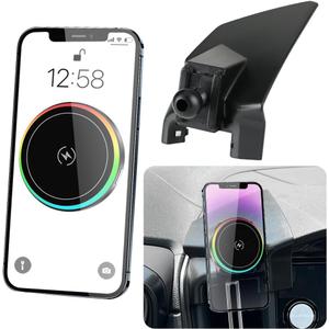 Car Magnetic Phone Mount for Subaru WRX 2022-2026 and Subaru Crosstrek 2024 2025 2026 and Impreza 2024-2026 Auto Accessories Best Cellphone Holder Fast 15W Wireless Charging Charger Stand