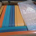8 Pieces Storage Bins, 16.1 x 12.0 x 9.7 Inch, Multi-colored