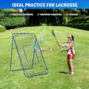 Volleyball Baseball Rebounder Net, Softball Rebounder Pitchback Net Quick Adjustments, Quick Adjustments Lacrosse Bounce Back Practice Equipment, Ideal for Outdoor Indoor and Backyard Training (6FTx4FT)