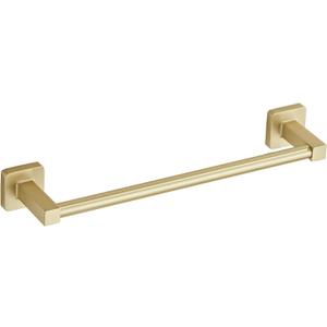 Wall Mounted Towel Rack for Bathroom, 12 Inch Brushed Light Gold Towel Bar with Stainless Rack and Hand Towel Holder, Bathroom Towel Racks and Shower Towel Rack (Gold, 14 Inch)