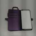 Defencase Compatible with iPhone 16 Pro Case Wallet with RFID Blocking Card Holder for Women Men, Soft PU Leather Magnetic Snap Flip Zipper Strap Wallet Phone Case Fit for iPhone 16 Pro 6.3", Purple | RFID Blocking, Card Holder, for Women Men, Soft PU Leather, Magnetic Snap, Flip