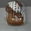 2 Pcs Christmas Pillows 7 Inch Round Christmas Ornament Shaped Throw Pillow Cute 3D Ball Xmas Throw Cushion Decoration for Bed Couch Sofa Chair Living Room(Brown and White)