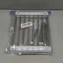 carrotez Cabinet Organizer Shelf, Set of 2 Stackable Kitchen Counter Shelves, Kitchen Cabinet Organizers and Storage, Pantry Storage Shelf Organizer, 9.8 x 7.8 x 6.1 - White