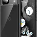 JETech Case for Google Pixel 8a 6.1-Inch 2024, Non-Yellowing Shockproof Bumper Protective Phone Cover, Anti-Scratch Hard PC Back (Black)