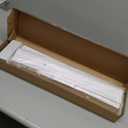 LazBlinds 2-inch Cordless Faux Wood Blinds with Royal Valance, Room Darkening Horizontal Window Blinds, Inside Mount Blinds for Windows - Fit for Window 23" W x 36" H - White