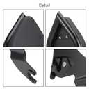 Sissy Bar Backrest Detachable Passenger Backrest Pad Compatible for Harley Davidson Touring Electra Glide, Road King, Road Glide, Street Glide, Ultra Limited 2009-2025 (Black)