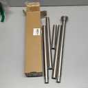 Shower Curtain Rod, 1" Diameter Heavy Duty Tension Shower Rod, Non Slip Adjustable 28-74 inch No Drill Shower Curtain Rods Spring Tension For Bathroom, Shower Stall, No Rust, Brushed Nickel