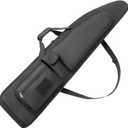 Double Rifle Case, 36 40 44 50Inch Soft Shotgun Case With Multiple Magazine Holder Pouches Accessory Bags.