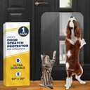 PROTECTO 30x20 Door Protector from Dog Scratching Cat & Dog Scratch Guard for Indoor/Outdoor Use Easy Install on Walls, Glass, Screen & Sliding Doors (1-pack Clear)