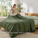 Bedsure Duvet Cover King - Only Includes 1 Duvet Cover (104"x90"), Hotel Luxury Soft Double Brushed All Season Bedding for Kids & Adults, Zipper Closure, Olive Green (No Comforter, No Pillow Shams)