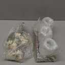 3 Pcs Mason Jar Centerpiece Table Decorations for Dining Table Decor Farmhouse Coffee Table Decor with Wood Tray and Led Light Table Centerpieces for Dining room Kitchen Living Bathroom,White