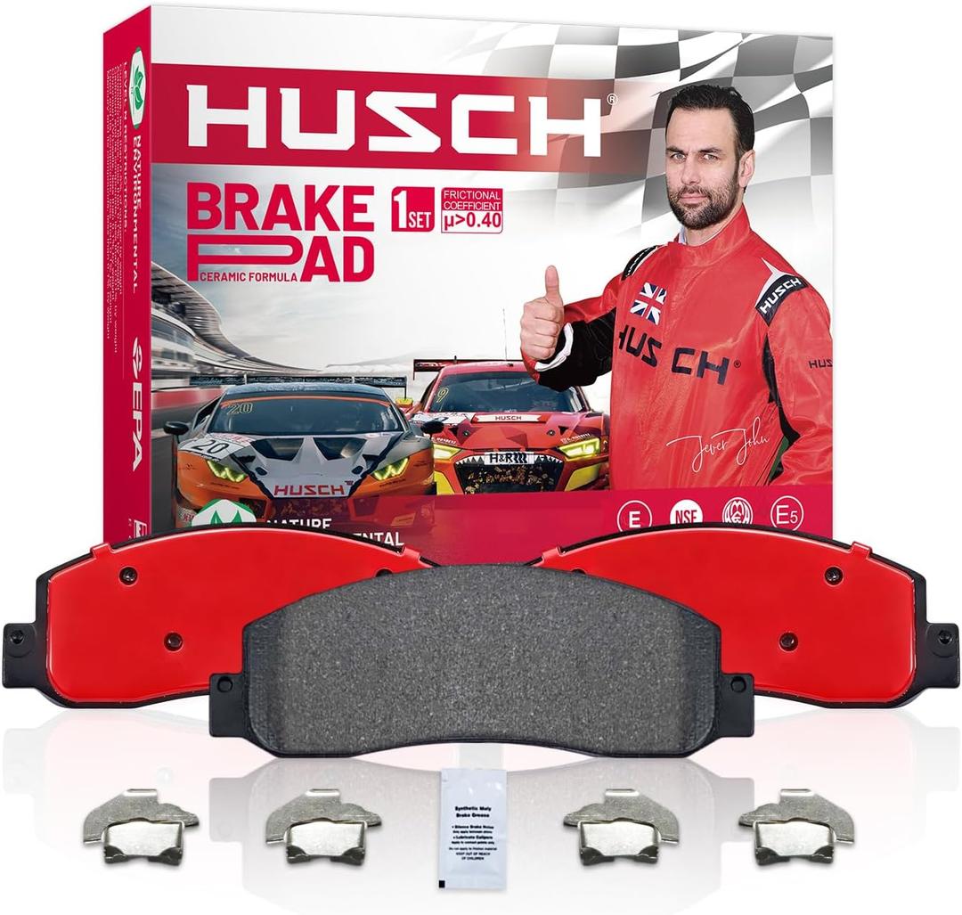 HUSCH D1602 Rear Ceramic Brake Pads Kit Fit For Ford F-150 2012-2020