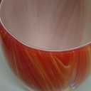 Oval Glass Pendant Lamp Shade Only Art Glass Light Covers for Kitchen Island Pendant Light Fixtures Replacement Shade for Mini Pendant Light (red cloud)