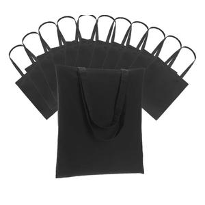 Canvas Tote Bag - Lightweight Tote Bags Bulk Thin Blank Shopping Reusable Grocery Bags for DIY Gift Sublimation Activity - Black 6 Pack Canvas Tote Bag - Lightweight Tote Bags Bulk Thin Blank Shopping Reusable Grocery Bags for DIY Gift Sublimation Activity - Black 6 Pack