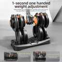 Moveta Adjustable Dumbbells Set of 2，Free Weights Dumbbells Set，Adjustable Dumbbell Set，52.5 lbs pair 105 lbs，15 in 1，for Men/ Women Gym Equipment for Home Strength Training Equipment